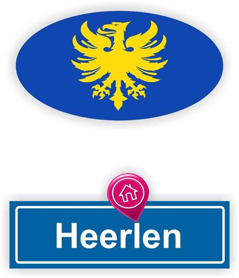 Heerlen Steden Vlaggen Auto Stickers Set Van Stickers Jerma