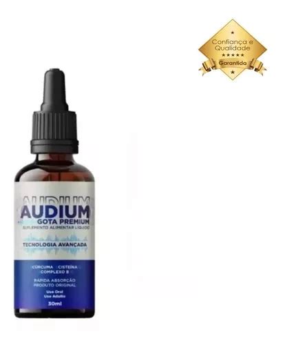 1 Audium Gotas 30 Ml Original Parcelamento Sem Juros