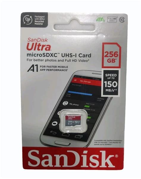 SanDisk 256GB Ultra Micro SDXC Memory Card Model Name Number SDSQUAC