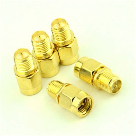 RP-SMA-Female Jack to SMA-Male Jack RF Coaxial Adapter