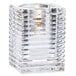 Sterno 80142 4 Clear Ribbed Kelly Square Liquid Candle Holder