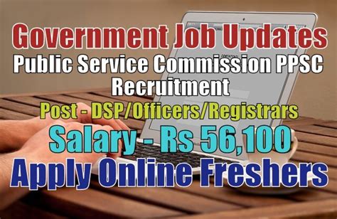 Public Service Commission Ppsc Recruitment 2020 For Tehsildar Dsp