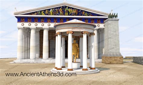 Temple Of Rome And Augustus Ancient Athens 3D