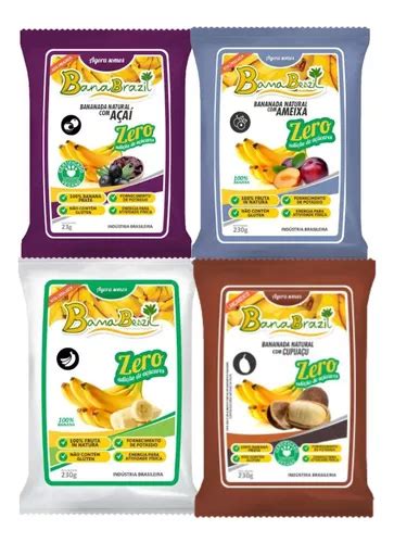 Bananinha Zero Açúcar Cupuaçu açaí ameixa natural C 40un 23g Frete grátis