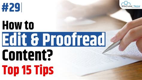 How To Proofread And Edit Content 15 Proofreading And Editing Tips