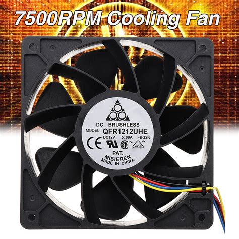 7500rpm Cooling Fan Replacement 4 Pin For Antminer Bitmain S7 S9 S15 S17 T9 T15 Ebay