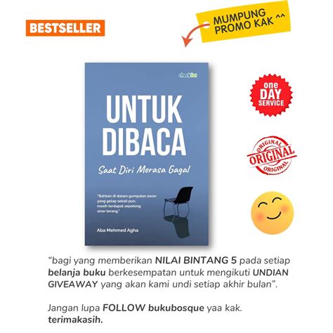 Jual Buku Untuk Dibaca Saat Diri Merasa Gagal Checklist Shopee