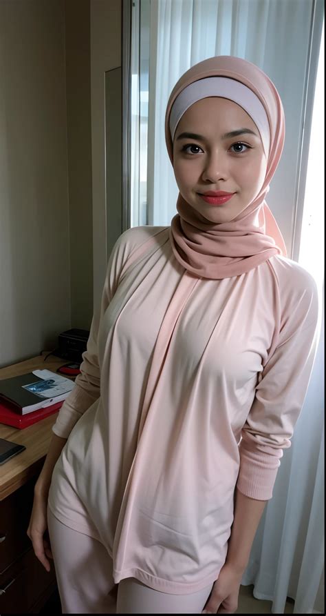 Matured Malay Girl In White Hijab Years Old Slim Hips Naked