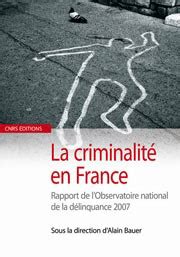 La Criminalit En France Rapport De L Observatoire National De La