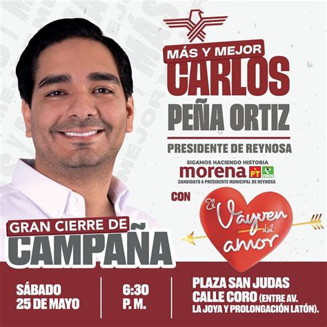 Únete a la Gran Celebración del Triunfo Electoral de Carlos Peña Ortiz