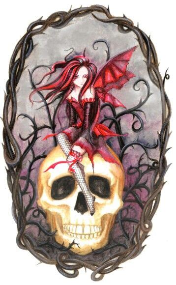 Skull Fairy Gothic Fairy Tattoo Fairy Drawings Skull Art