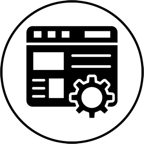 El icono del vector de configuración de código se puede utilizar para