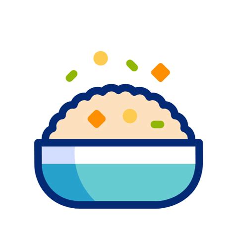 fried rice animated icon  food  restaurant animated icon