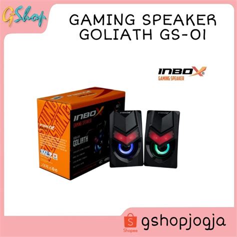 Jual Speaker Gaming Rgb Inbox Gs Goliath Gs Speaker Pc Usb Super