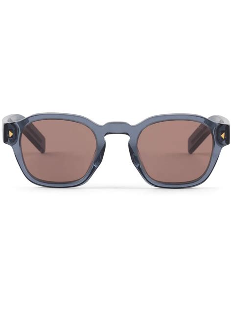 Prada Eyewear Lentes De Sol Con Armaz N Cuadrada Azul Farfetch Mx