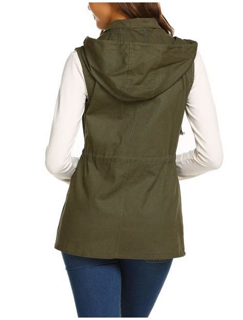 Buy Beyove Womens Lightweight Sleeveless Military Anorak Cargo Vest Online Topofstyle