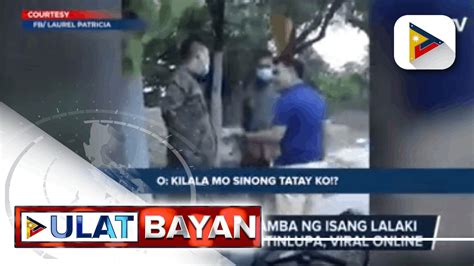 Pagmumura At Pag Amba Ng Lalaki Sa Ilang Pulis Sa Muntinlupa Viral