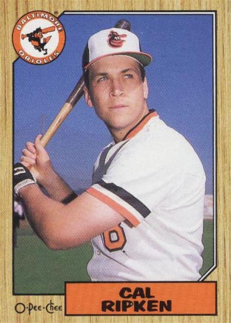 Cal Ripken Jr 1987 O Pee Chee 312 Base Price Guide Sports Card Investor