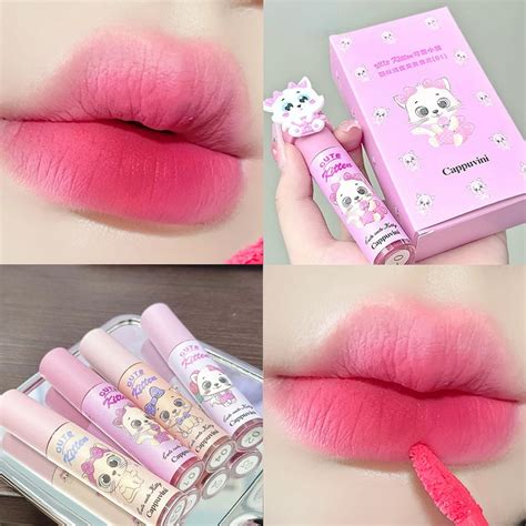 Red Lip Tint Nude Lip Mud Waterproof Lasting Easy To Color Pink Red Velvet Lip Tint