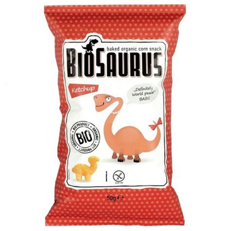 Biosaurus Snack Sabor Ketchup Bio 50 G de Biosaurus La Dietética