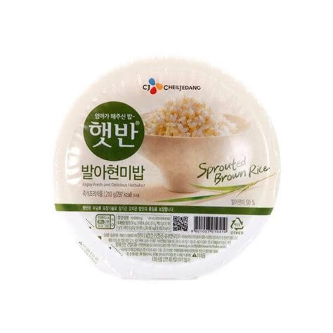 Cj Instant Rice Sprouted Brown Rice G New World E Shop Korean Food