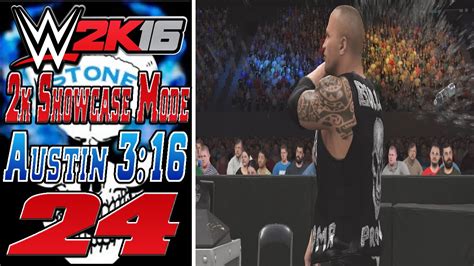 Wwe 2k16 2k Showcase Austin 316 24 Austins Last Match Youtube