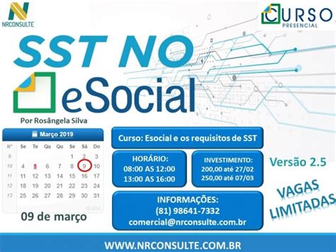 Esocial E Os Requisitos Para Sst Em Recife Sympla