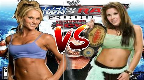 WWE Smackdown Vs Raw 2008 Michelle McCool Vs Mickie James YouTube