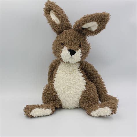 Doudou Peluche Lapin Marron Blanc Jellycat