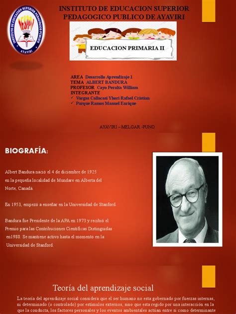 Albert Bandura Pdf Aprendizaje Motivación
