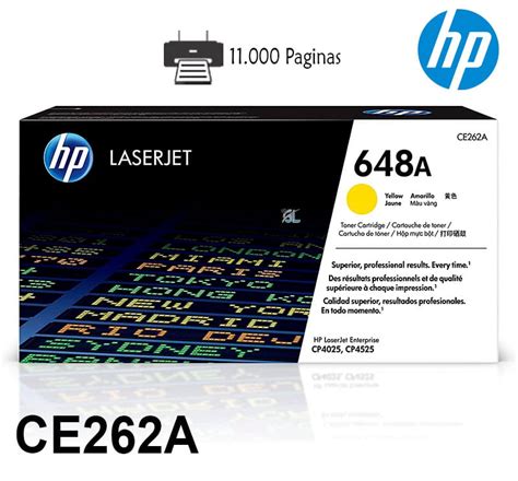 Toner Hp Ce262a 648a Cp4525 Yellow Original G Limagars Peru