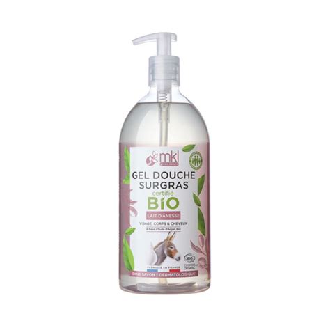 GEL DOUCHE SURGRAS LAIT D ÂNESSE BIO 1L MKL GREEN NATURE