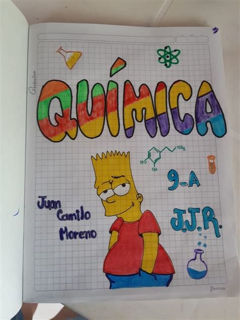Cuaderno Química Cuadernos Marcar Cuadernos Marcacion De Cuadernos