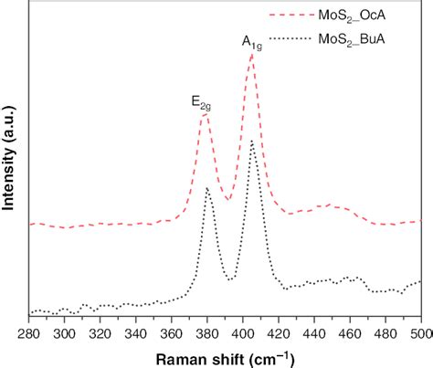 Raman Spectra Of The Exfoliated MoS 2 Nanosheets After Sonication In