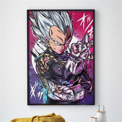 Vegeta Ultra Instinct Mastered Dragon Ball Super Wallpaper Poster Canvas