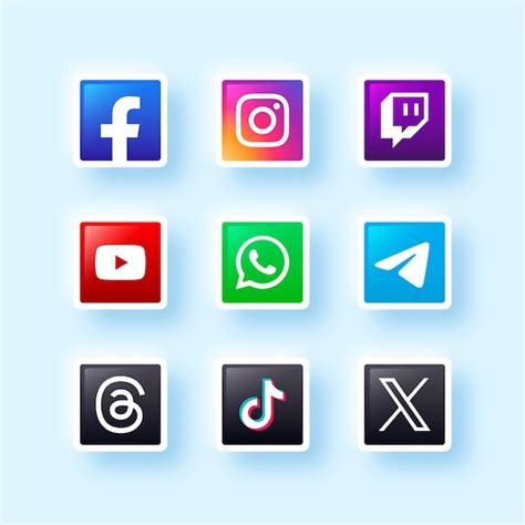 Facebook Instagram Tiktok Logo Vectors And Illustrations For Free Download Freepik