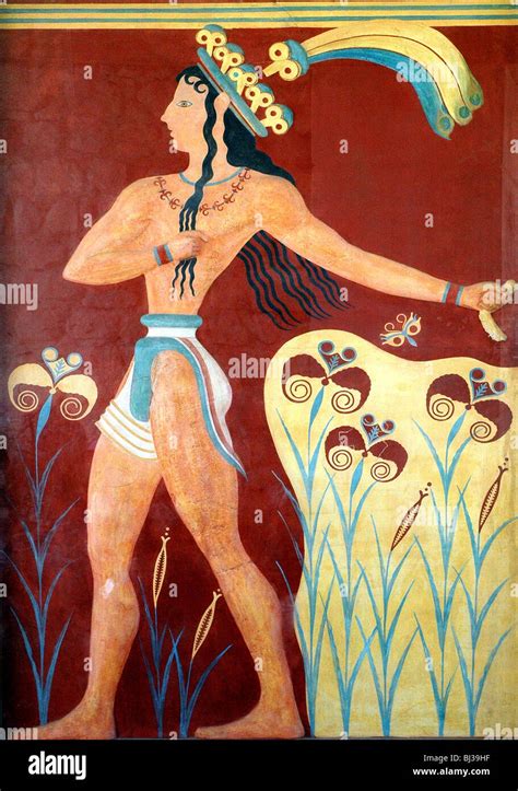 The Prince Of Lilies Fresco Minoan Corridor Of Processions