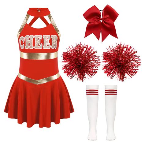 Yonghs Girls Cheer Leader Costume Cheerleading Performance Danc Dress