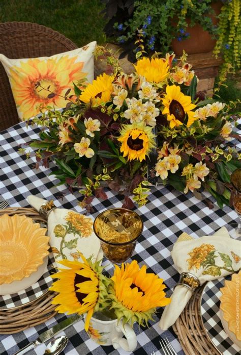 Sunflower Love For Your Home DIYs And Floral Table Inspiration