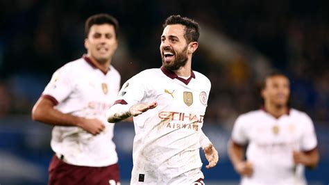 Everton 1 3 Manchester City Premier League Result As Bernardo Silva