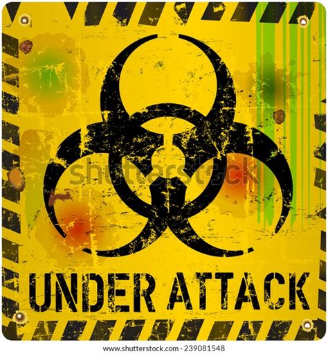 Computer Virus Alert Sign Vector Illustration Stock Vector Royalty