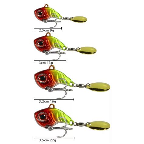 Isca Artificial Mini Metal Spinner Vib G Lure Fishing Rio Acima Pesca