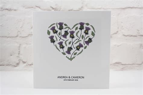 Thistle Heart Wedding Invitation