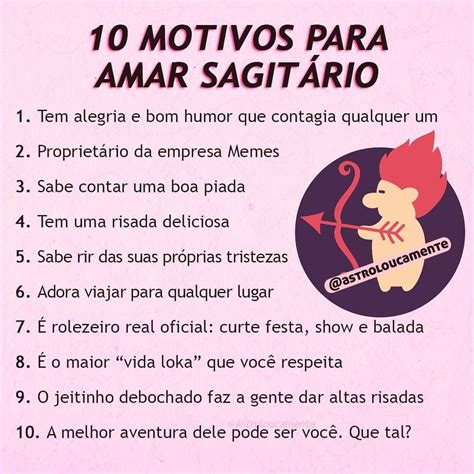 10 motivos para amar Sagitário Beijos da Maria Talismã