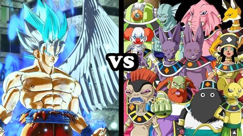 Seraphim Goku One Winged Angel Vs All Gods Of Destruction Hakaishin