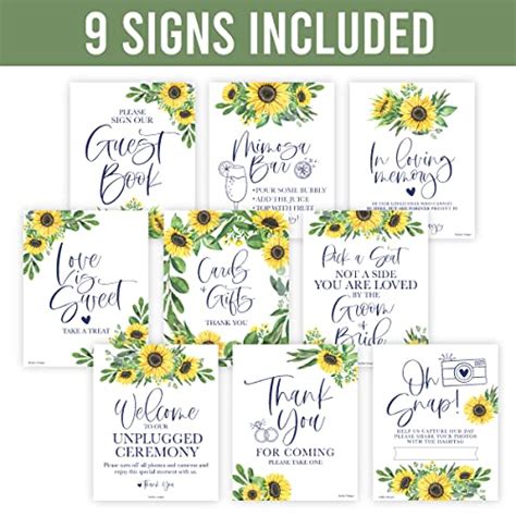 Sunflower Wedding Signs And Decor Hadley Designs