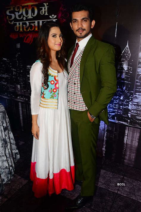 Alisha Panwar And Arjun Bijlani During The Launch Of Colors Tvs New