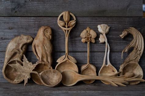 A Gathering Of Spoons By Giles Newman Carving On Deviantart Carving