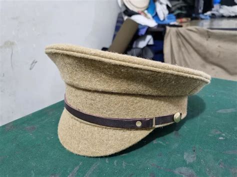 Ww1 Uk British Army Military Officers Enlisted Trench Wool Visor Hat Cap Ebay