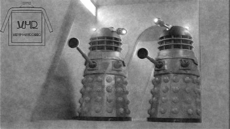 1960s daleks (b/w) by lino2006 on DeviantArt